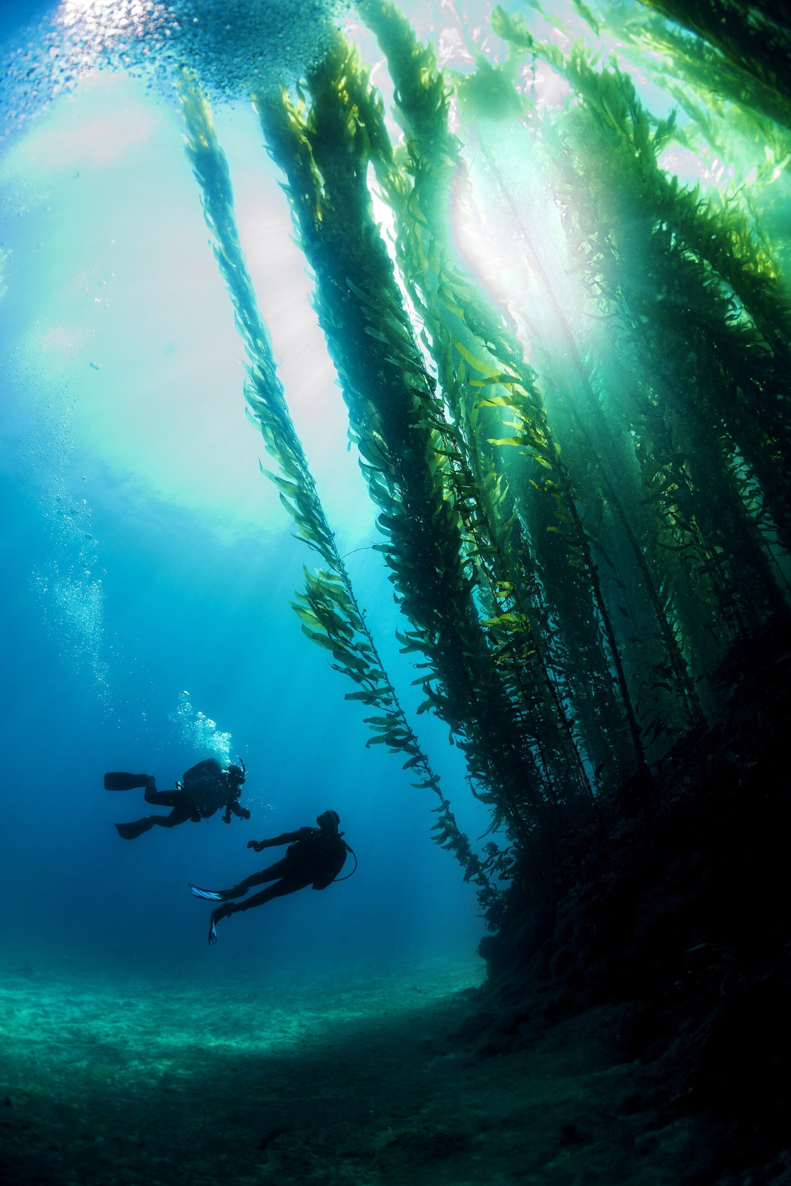 DYVUM Deep Diver exploring a rocky underwater archway