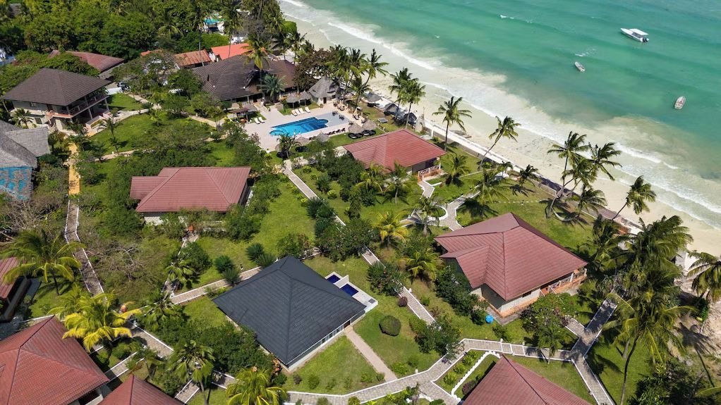 Aerial view of Mandarin Resort, Kizimkazi, Zanzibar