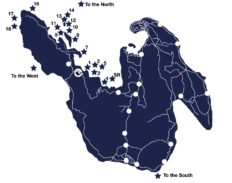 Pulau Weh dive site map